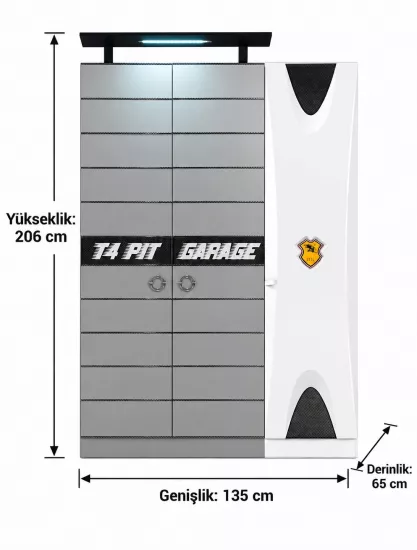 Ferrari Oda Takımı – Beyaz Çocuk Odası