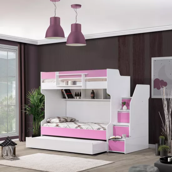 Berlin Ranza | Pembe Çocuk Ranzası