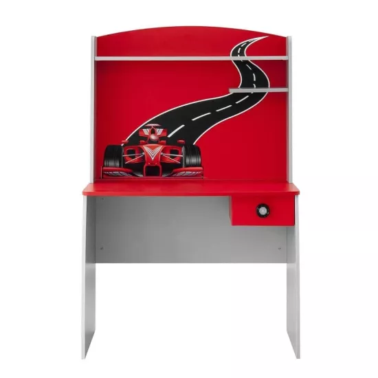 Grandprix Arabalı Çalışma Masası | Kırmızı Çocuk Çalışma Masası