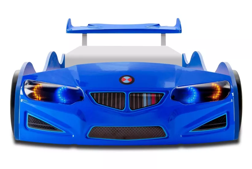 GT2 Mavi Arabalı Yatak | Ön Far Işıklı | Kumandasız