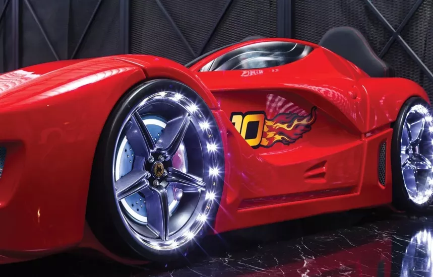 LUXURY ARABA YATAK - KIRMIZI RENK