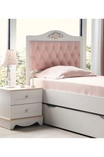 ROZA - Karyola 100*200 cm - Kız Çocuk Karyola + ALT KARYOLA BEYAZ 90*190