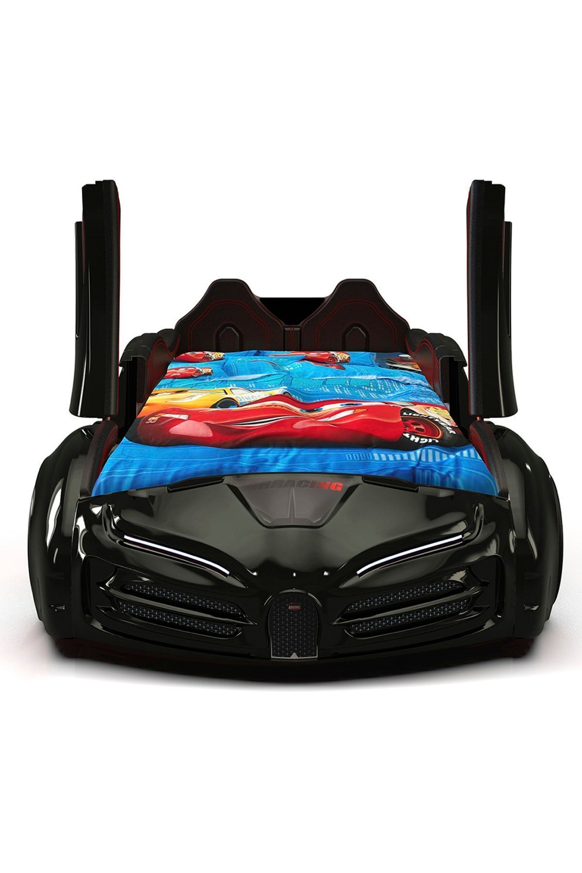 Supercarbeds - Rs - Bugattı - Arabalı Yatak Araba Yatak - Extreme - Kapıları Yukarı Açılır - Beyaz