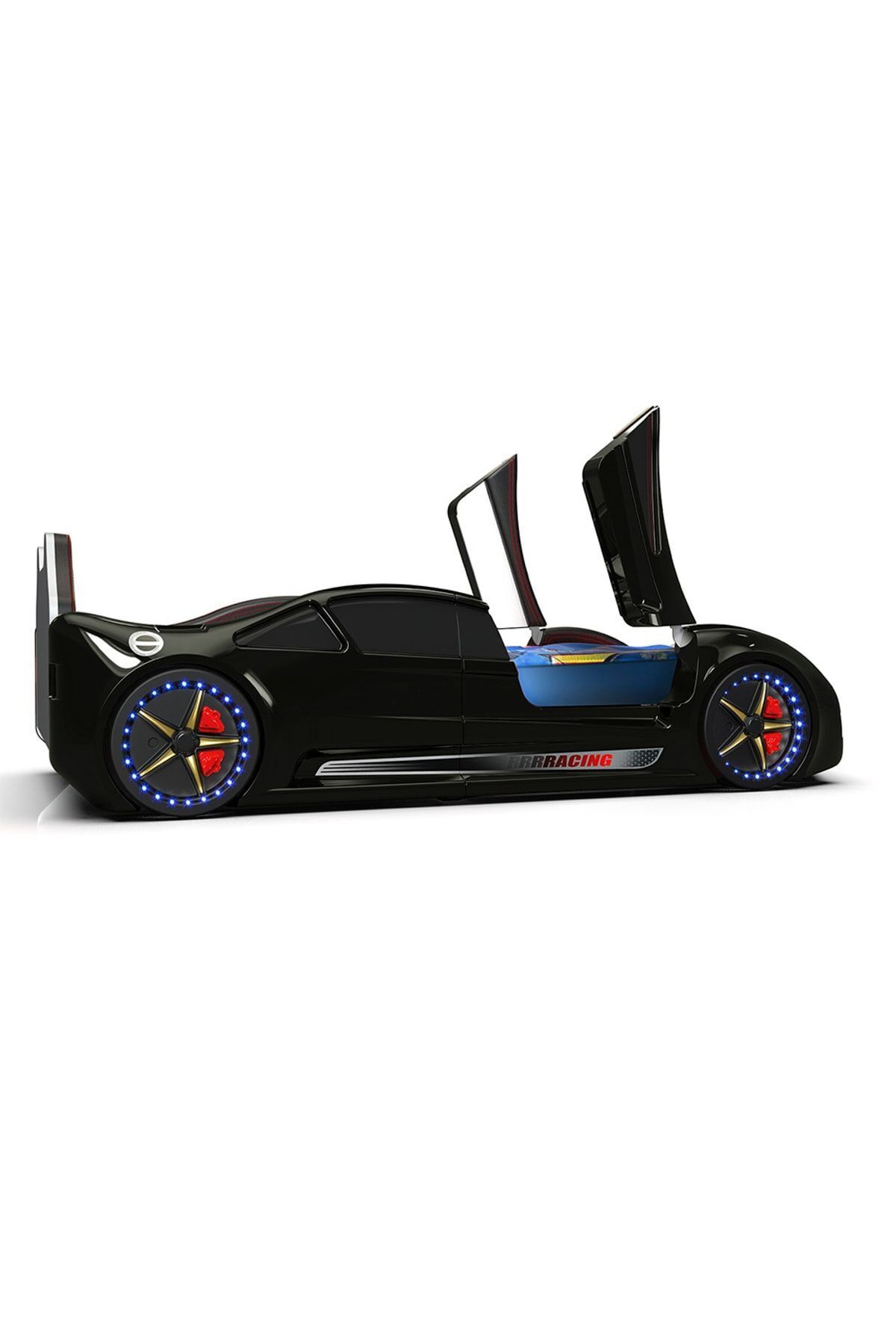 Supercarbeds - Rs - Bugattı - Arabalı Yatak Araba Yatak - Extreme - Kapıları Yukarı Açılır - Beyaz