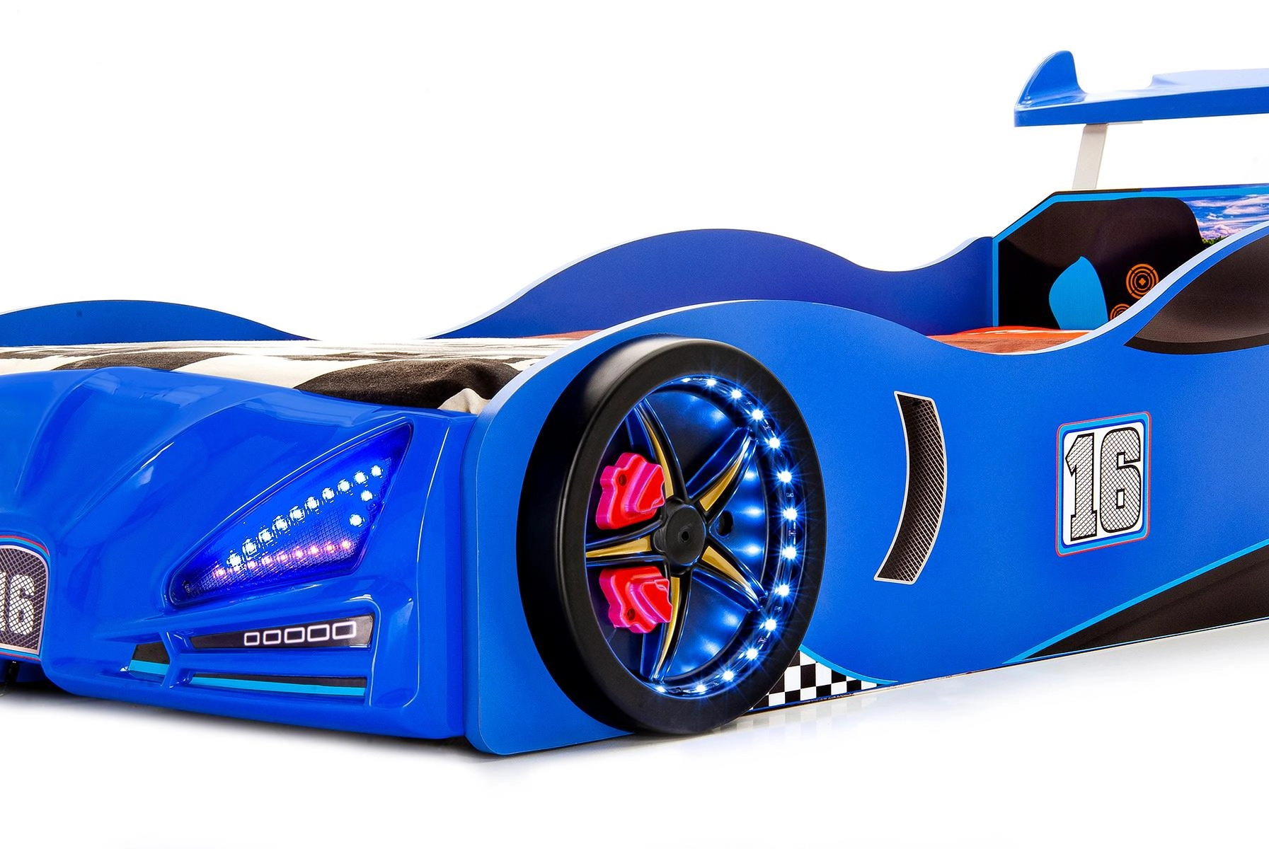 Veron Full Arabalı Yatak | Işıklı, Sesli ve Kumandalı Çocuk Yatağı