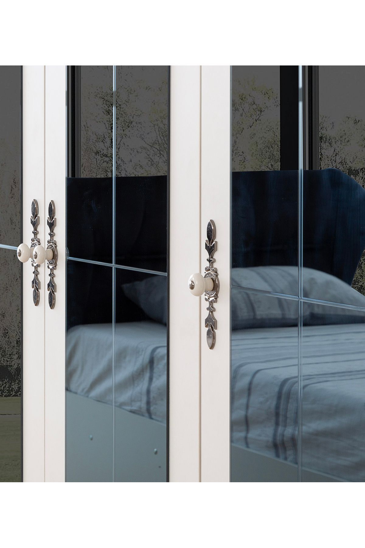 Zümre - Siyah & Beyaz - 3 Kapılı Dolap - Çocuk Gardırop