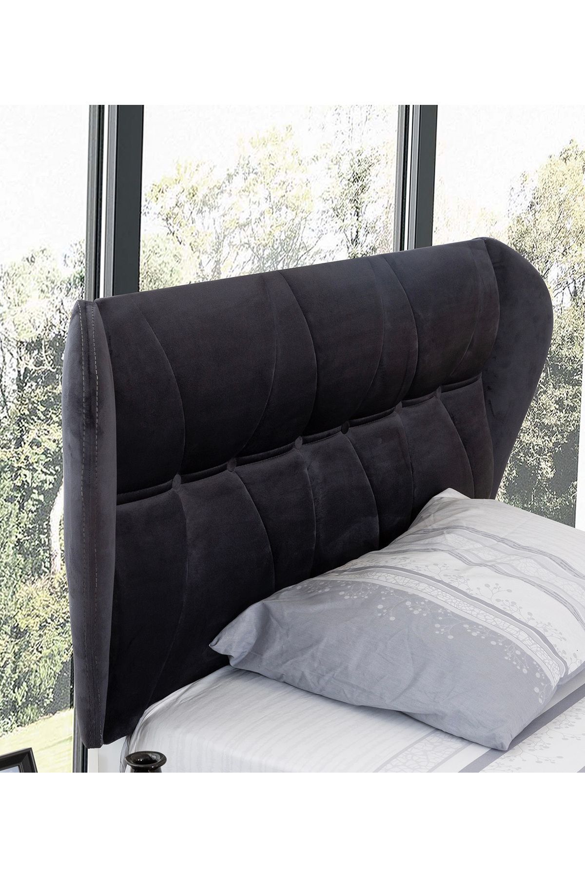 Zümre - Siyah & Beyaz - Karyola 100*200 cm - Çocuk Karyola