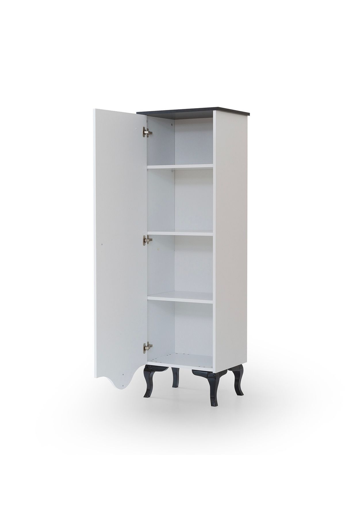 Zümre - Siyah & Beyaz - Kitaplık - 4 Çekmeceli